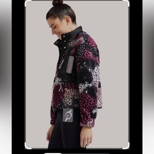 Peloton Caviar Sherpa Crop Fleece Jacket